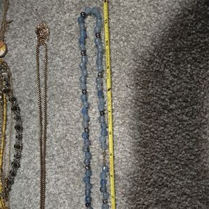 Elegant Blue Beaded Necklace